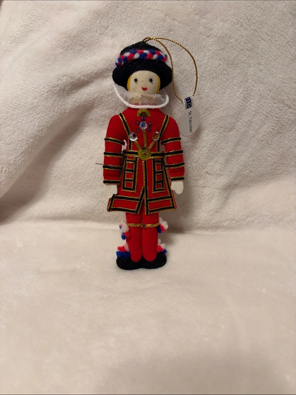 St Nicolas British soldier Beefeater ornament